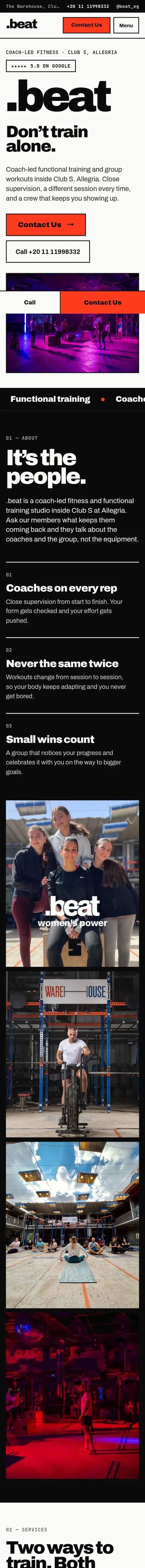 .beat website on mobile